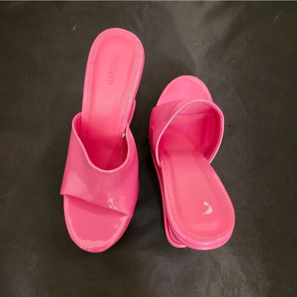 BRAND NEW FOREVER OPEN-TOE PLATFORM BLOCK-HEEL SANDAL - Picture 4 of 16